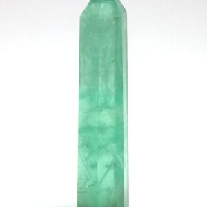 Green Fluorite Powder Spar Crystal Point Tower - Natural Healing Obelisk for Mental Clarity & Heart Opening