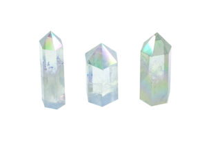 Iridescent Angel Aura Quartz Crystal Point