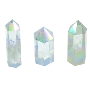 Iridescent Angel Aura Quartz Crystal Point - healing crystals