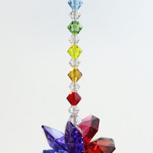 Rainbow Crystal Cluster with Chakra Crystals Suncatcher