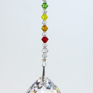 Teardrop Crystal with 7 Chakra Crystal Suncatcher